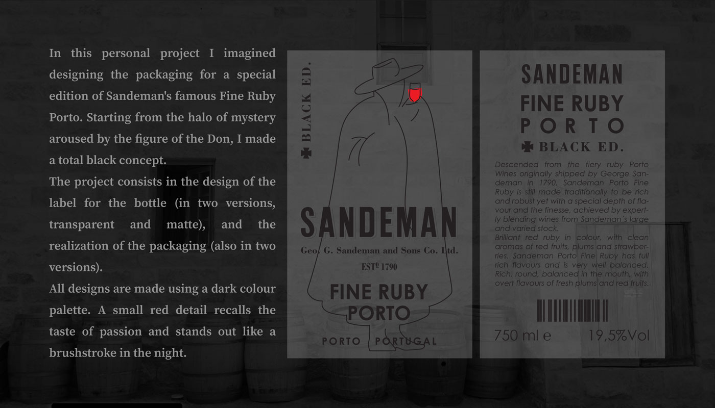 scisma design sandeman packaging