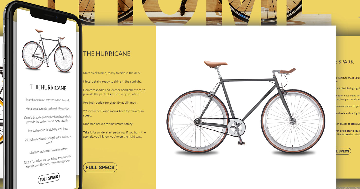 scisma design bicycle co web design