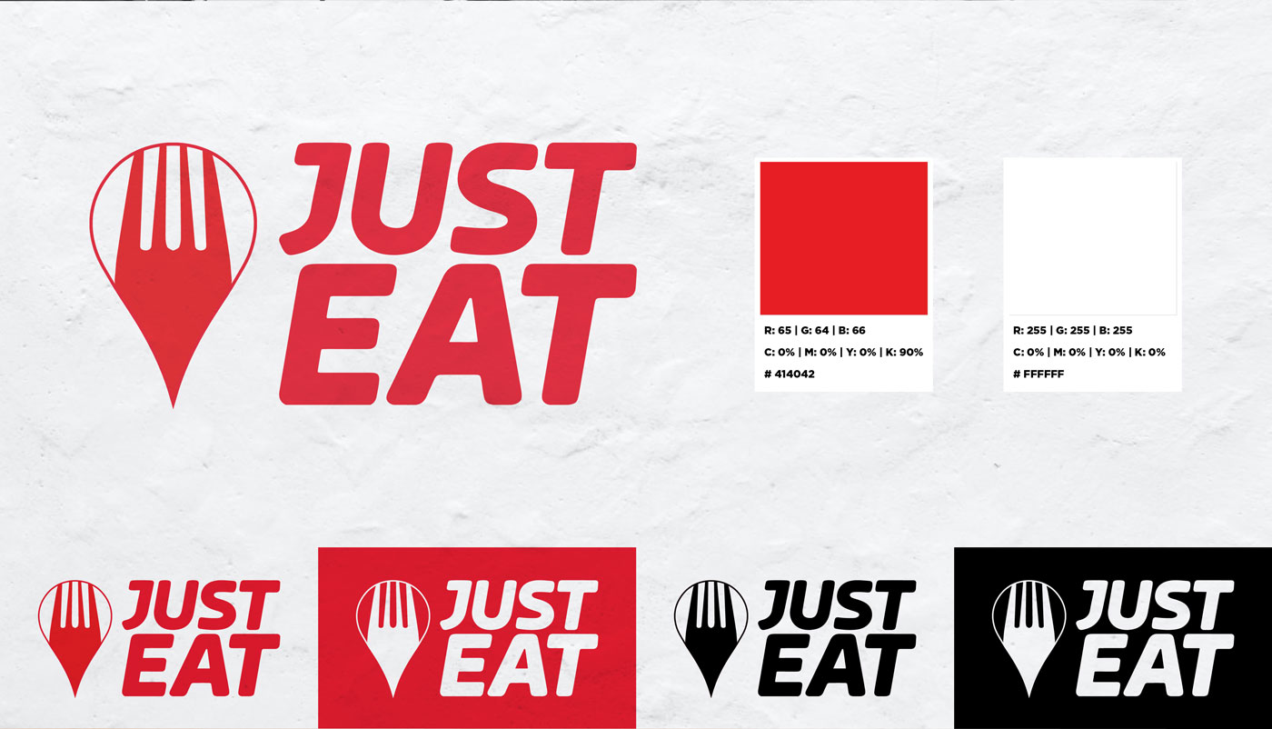 scisma design just eat logo rebranding