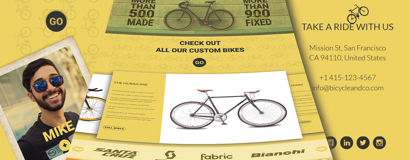 scisma design bicycle co web design